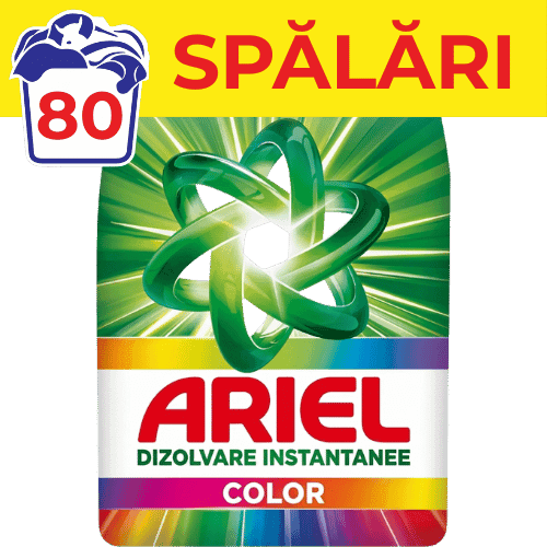 Detergent de rufe pudră Ariel Color 5.2kg 80 spalari