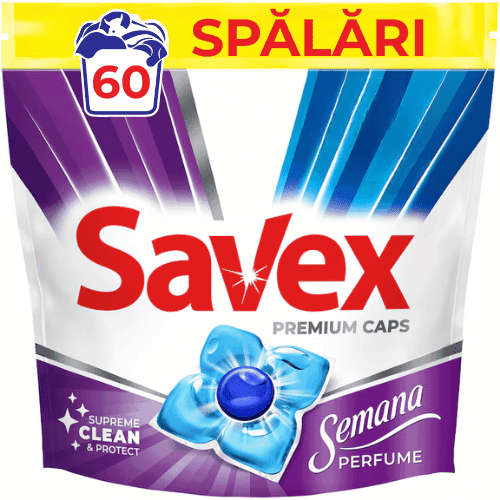 Detergent de rufe capsule SAVEX Premium Caps Semana Perfume 60 spalari