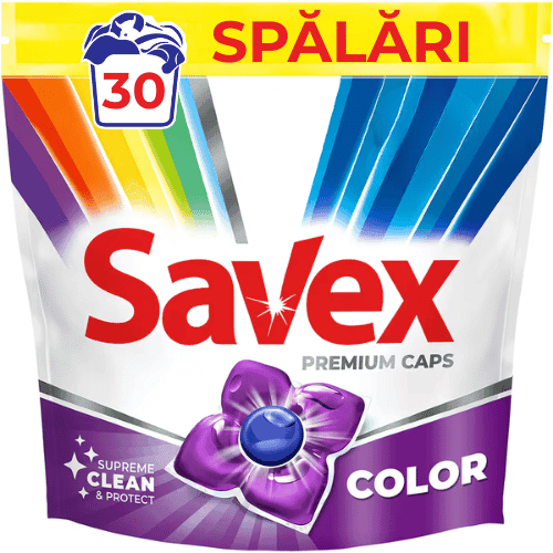 Detergent de rufe capsule SAVEX Premium Caps Color 30 spalari