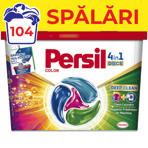 Detergent de rufe capsule Persil 4in1 Discs Color 104 spalari