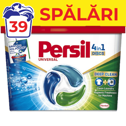 Detergent de rufe capsule Persil 4in1 Discs Universal 39 spalari